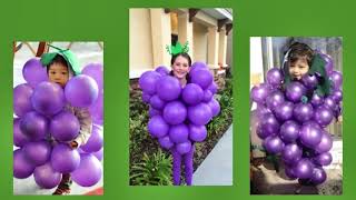 Kids in grape costumes